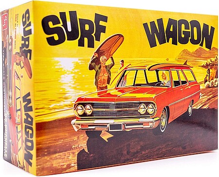 AMT 1965 Chevelle Surf Wagon Plastic Model Car Kit 1/25 Scale #1131