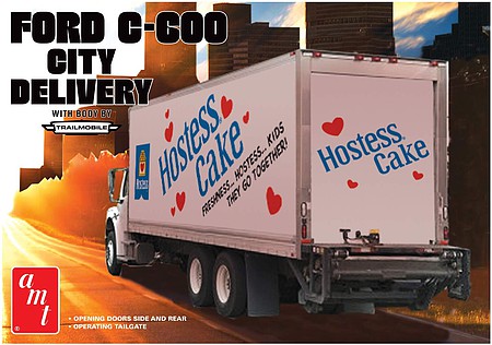 AMT Ford C-600 City Delivery, Hostess Plastic Model Car Kit 1/25 Scale #1139
