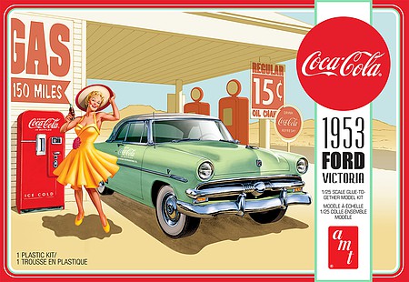 AMT 1953 Ford Victoria Hardtop Plastic Model Car Kit 1/25 Scale #1146