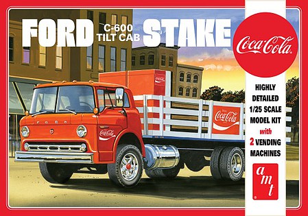 AMT Ford Stake Bed/Coke Machine Plastic Model Truck Kit 1/25 Scale #1147
