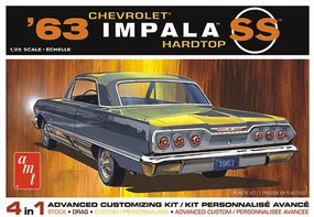 AMT 1963 Chevy Impala SS 2T Plastic Model Car Kit 1/25 Scale #1149m AMT 1963 Chevy Impala SS 2T Plastic Model Car Kit 1/25 Scale #1149m