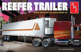 AMT Reefer Semi Trailer Plastic Model Truck Vehicle Kit 1/24 Scale #1170