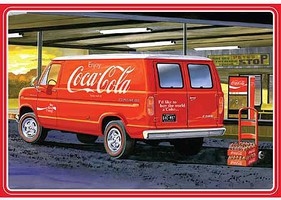 AMT NYA 1/25 77 Ford Van w/ Mchne Coca- AMT NYA 1/25 77 Ford Van w/ Mchne Coca-