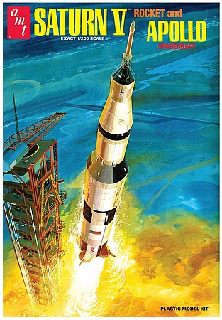 AMT Saturn V Rocket Plastic Model Rocket Kit 1/200 Scale #1174
