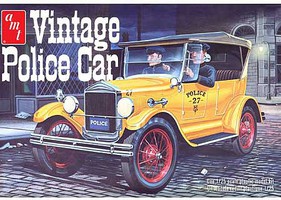 AMT '27 Ford T Vintge Polce Car Plastic Model Car Vehicle Kit 1/25 Scale #1182