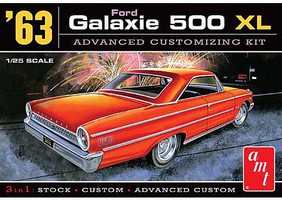 AMT 1963 Ford Galaxie Plastic Model Car Kit 1/25 Scale #1186