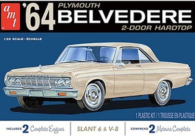 AMT 1964 Plymouth Belvedere Plastic Model Car Vehicle Kit Scale 1/25 #1188