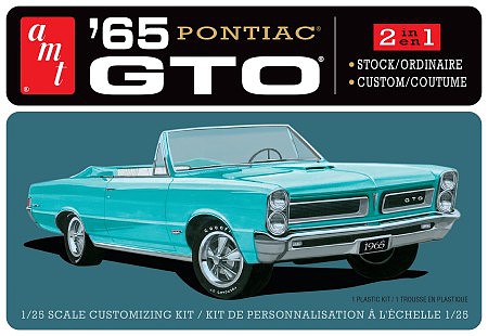 AMT 65 Pontiac GTO Plastic Model Car Vehicle Kit 1/25 Scale #1191