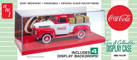 AMT Cars & Collectibles Coca-Cola Showcase Plastic Model Display Case 1/25 Scale #1199