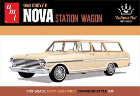AMT 1963 Chevy II Station Wagon Plastic Model Car Vehicle Kit 1/25 Scale #1202