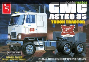AMT GMC Astro 95 Semi Tractor Miller Beer Plastic Model Truck Vehicle Kit 1/25 Scale #1230
