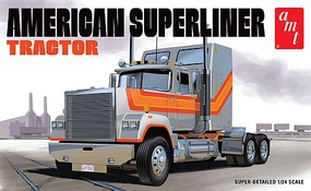 AMT American Superliner Semi Tractor Cab Plastic Model Car Truck Vehicle Kit 1/24 Scale #1235