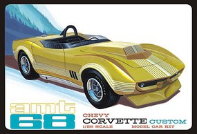 AMT 1968 Chevy Corvette Custom Car Plastic Model Car Vehicle Kit 1/25 Scale #1236