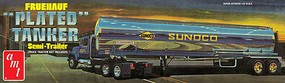 AMT Fruehauf Plated Tanker Trailer Sunoco Plastic Model Truck Vehicle Kit 1/25 Scale #1239