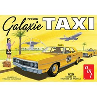 AMT 1970 Ford Galaxie Taxi Plastic Model Car Vehicle Kit 1/25 Scale #1243m