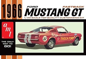 AMT 1966 Ford Mustang Fastback Plastic Model Car 1/25 Scale #1305