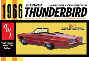 AMT 1966 Ford Thunderbird Hardtop/Convertible Plastic Model Car 1/25 Scale #1328