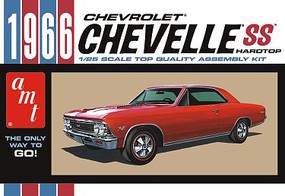 AMT 1966 Chevy Chevelle SS Car Plastic Model Car Vehicle Kit 1/25 Scale #1342