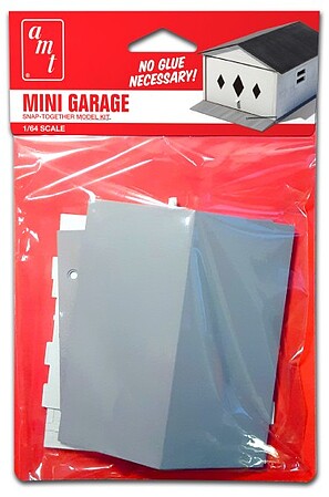 AMT Mini Garage (Snap) Plastic Model Building Kit 1/64 Scale #1361