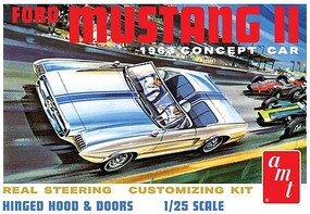 AMT 1963 Ford Mustang II Concept Car Plastic Model Car Vehicle Kit 1/25 Scale #1369