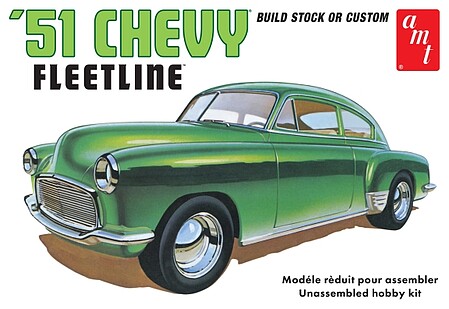AMT 1951 Chevrolet Fleetline Plastic Model Car 1/25 Scale #1378
