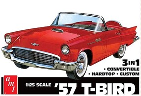 AMT '57 Ford Thunderbird (3 in 1) Plastic Model Car Vehicle Kit 1/25 Scale #1397