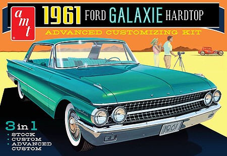 AMT 61 Ford Galaxie Hardtop (3 in 1) Plastic Model Car Vehicle Kit 1/25 Scale #1430