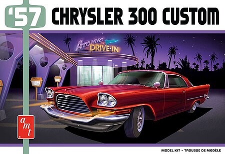 AMT 1957 Chrysler 300 Custom Version Car Plastic Model Car Vehicle Kit 1/25 Scale #1447