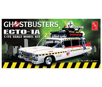 AMT GHOSTBUSTERS Ecto-1A Plastic Model Car Kit 1/25 Scale #750