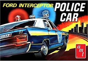 AMT 1970 FORD POLICE CAR Plastic Model Police Car Kit 1/25 Scale #788