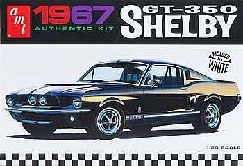 1968 FORD SHELBY GT500 MUSTANG AMT 1:25 SCALE PLASTIC MODEL CAR KIT 