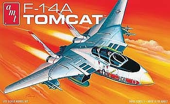 AMT/ERTL F-14A Tomcat Fighter Jet -- Plastic Model Airplane Kit -- 1/72 Scale -- #802
