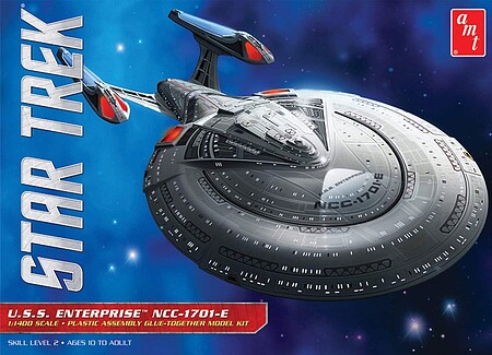 AMT Star Trek USS Enterprise 1701E Science Fiction Plastic Model Kit 1/1400 Scale #853