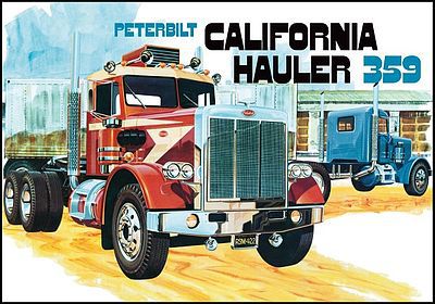 AMT Peterbilt 359 California Hauler Conventional Tractor Plastic Model Truck 1/25 Scale #866