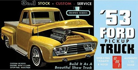 AMT 1953 Ford Pickup Truck 1/25 Scale Plastic Model Truck Kit #882