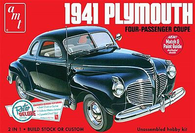 AMT 1941 Plymouth Coupe Plastic Model Car Kit 1/25 Scale #919