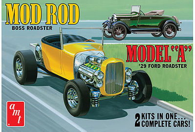 AMT 1929 Ford Model A Roadster Plastic Model Car Kit 1/25 Scale #1002-12