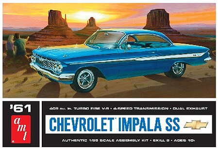 AMT 1961 Chevy Impala SS Plastic Model Car Kit 1/25 Scale #1013-12