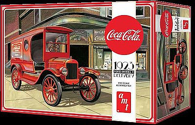 Skill 3 Model Kit 1923 Ford Model T Delivery "Coca-Cola" 1/25 Scale Model by AMT
