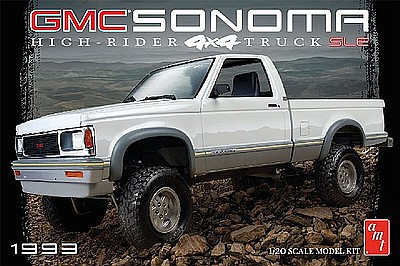 AMT 1993 GMC Sonoma 4x4 Plastic Model Truck Kit 1/20 Scale #1057-12