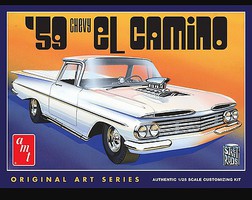 1959 Chevy El Camino Original Art Series Plastic Model Car Kit 1/25 Scale #1058