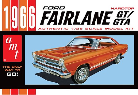 AMT 1966 Ford Fairlane GT Plastic Model Car Kit 1/25 Scale #1091-12