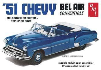 AMT 1951 Chevy Convertible Plastic Model Car Kit 1/25 Scale #608