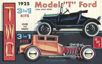 AMT 1925 Model T Ford 3in1 Plastic Model Car Kit 1/25 Scale #626