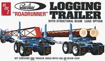 AMT Peerless Roadrunner Logging Trailer Plastic Model Truck Kit 1/25 Scale #628