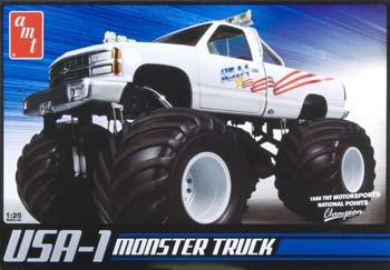 AMT USA-1 Monster Truck Plastic Model Monster Truck Kit 1/25 Scale #632