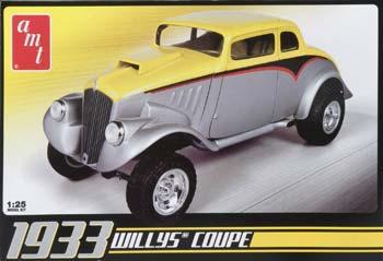 AMT 1933 Willys Coupe Plastic Model Car Kit 1/25 Scale #639