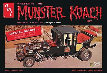 AMT Munster Koach Plastic Model Car Kit 1/25 Scale #647