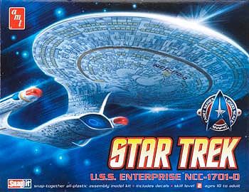 AMT Star Trek USS Enterprise NCC1701 (Snap) Plastic Model Spaceship Kit 1/2500 Scale #662l