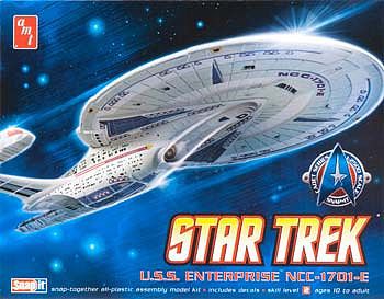 AMT/ERTL Star Trek Enterprise 1701-E -- Plastic Model Spaceship Kit -- 1/2500 Scale -- #663l